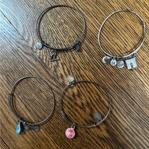Alex and Ani silver bangles